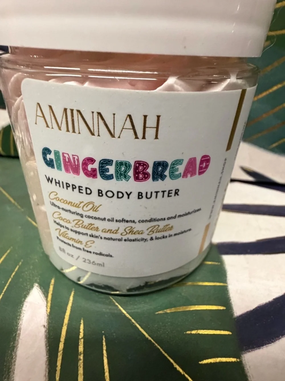 Aminnah Gingerbread Whipped Body Butter NWT